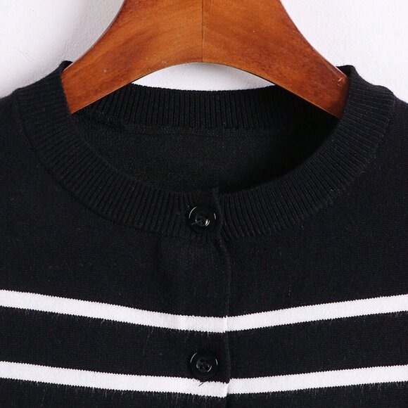 Black Casual Women's Cardigan - Picture 5 of 5